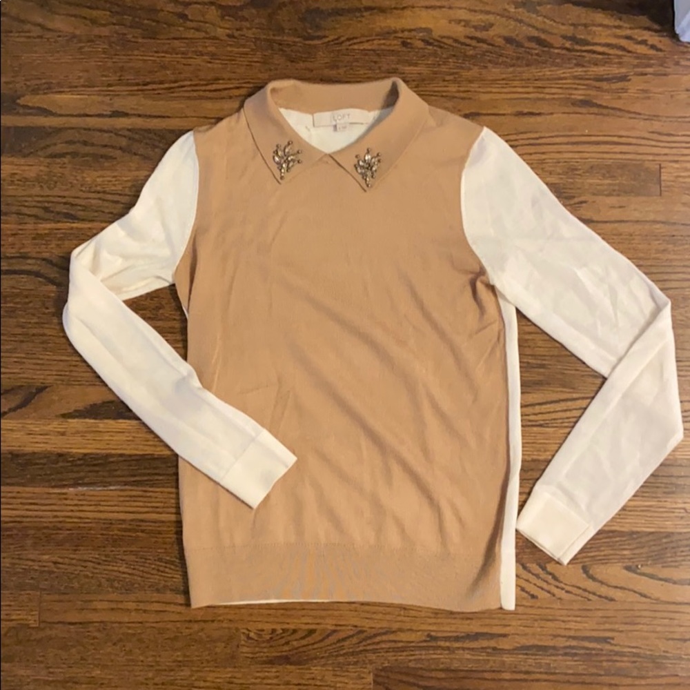 Sweater with embellishments